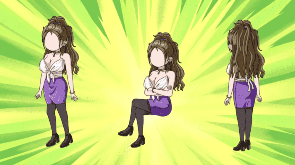 AN都市人物 正背面黑丝长腿女-性感型